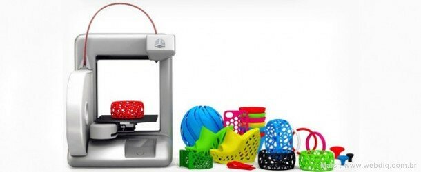 Impressora 3D chega ao mercado por US$ 1,3 mil